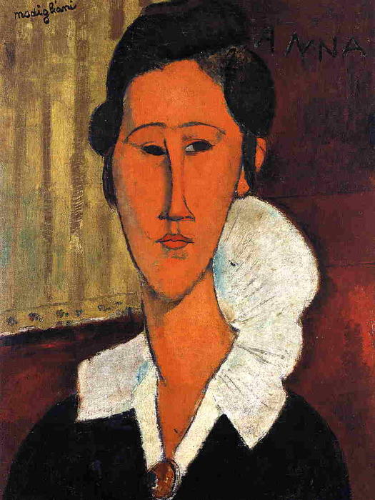 WikiOO.org - Enciclopedia of Fine Arts - Pictura, lucrări de artă Amedeo Modigliani - Anna (Hanka) Zborowska