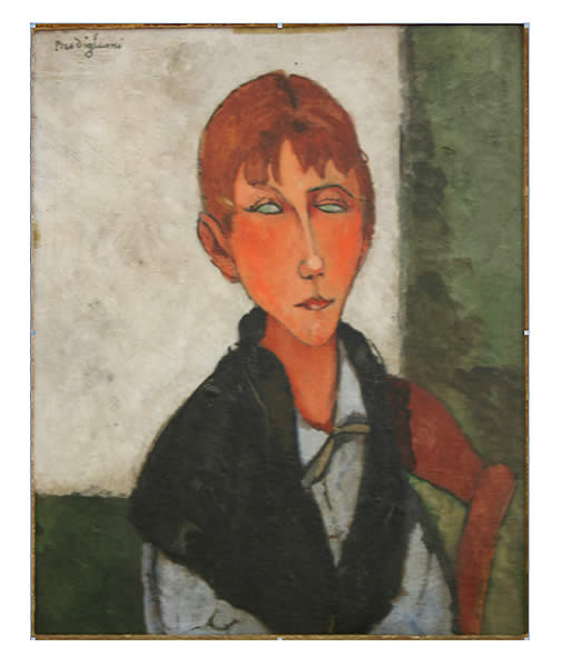 WikiOO.org - Encyclopedia of Fine Arts - Maleri, Artwork Amedeo Modigliani - The Mistress
