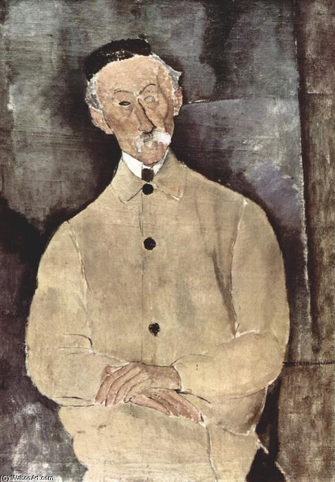 WikiOO.org – 美術百科全書 - 繪畫，作品 Amedeo Modigliani - 肖像先生Lepoutre的