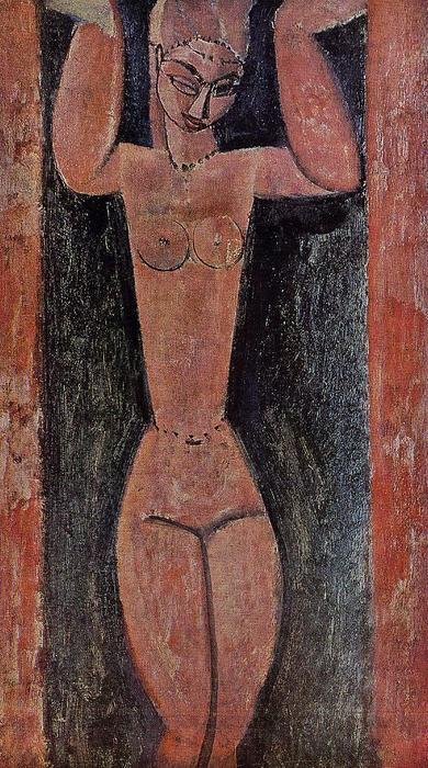 WikiOO.org - Enciklopedija likovnih umjetnosti - Slikarstvo, umjetnička djela Amedeo Modigliani - Caryatid