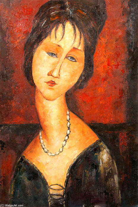 Wikioo.org – La Enciclopedia de las Bellas Artes - Pintura, Obras de arte de Amedeo Modigliani - piedra cabeza