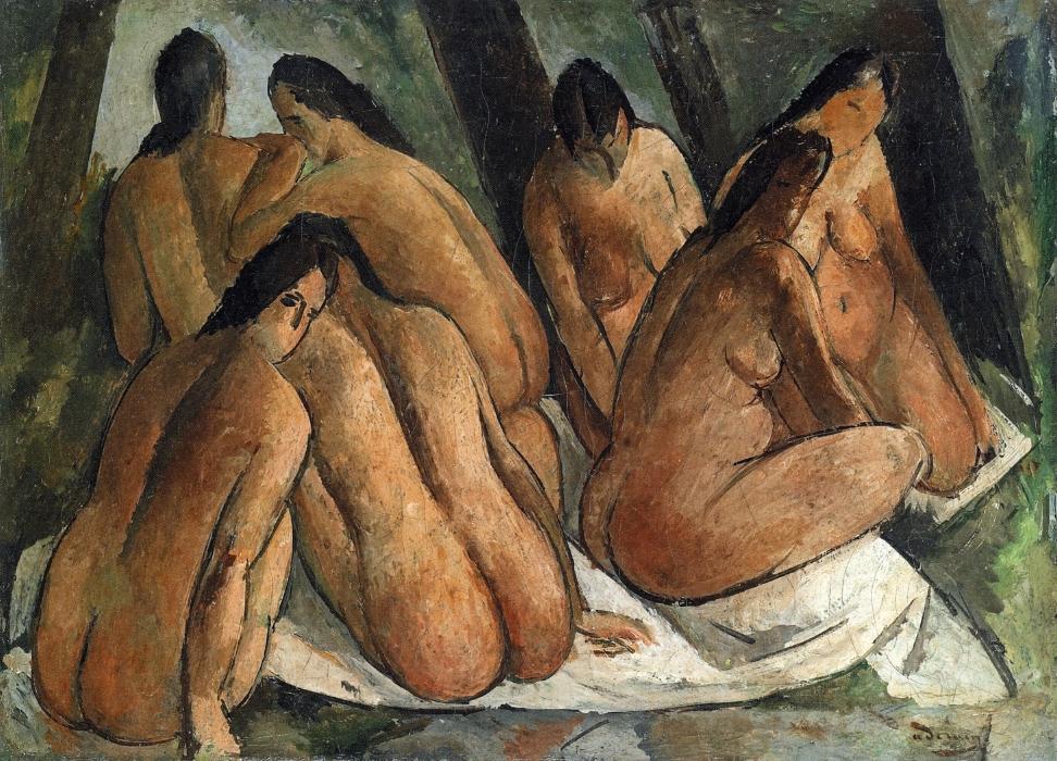 WikiOO.org - Encyclopedia of Fine Arts - Maleri, Artwork André Derain - Bathers