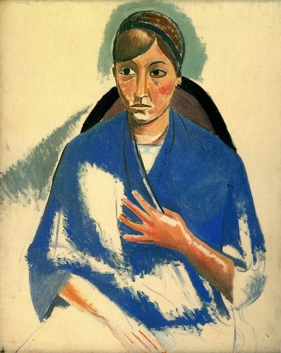 Wikioo.org - The Encyclopedia of Fine Arts - Painting, Artwork by André Derain - The portrait of woman