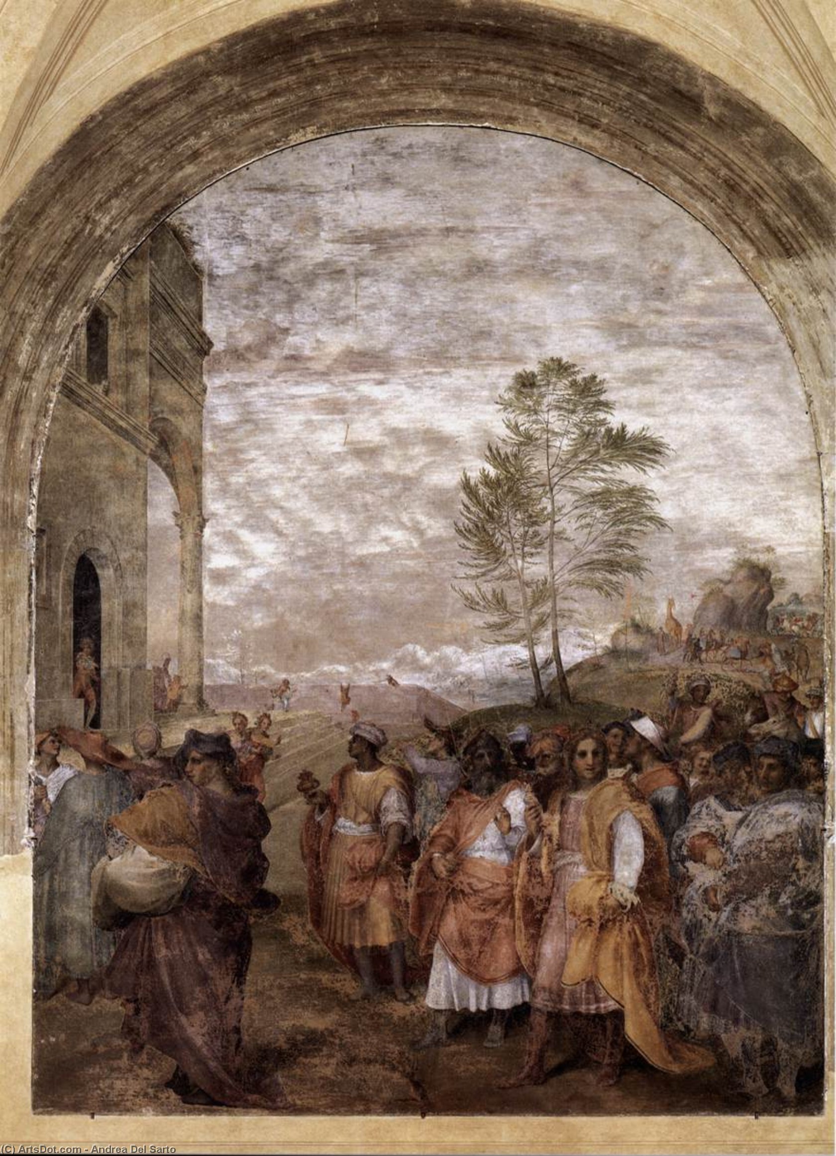 WikiOO.org - Encyclopedia of Fine Arts - Målning, konstverk Andrea Del Sarto - The Journey of the Magi