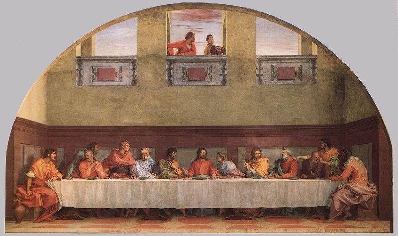 WikiOO.org - 百科事典 - 絵画、アートワーク Andrea Del Sarto - 最後の晩餐