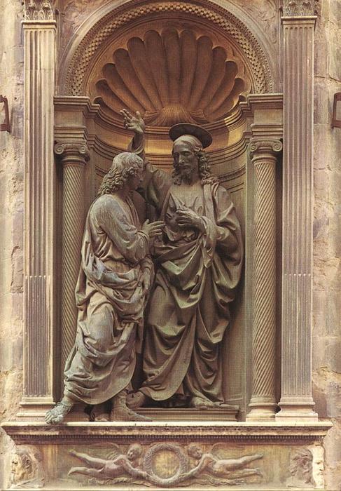 WikiOO.org - Encyclopedia of Fine Arts - Lukisan, Artwork Andrea Del Verrocchio - The Doubting Thomas