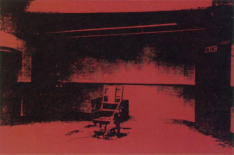 Wikoo.org - موسوعة الفنون الجميلة - اللوحة، العمل الفني Andy Warhol - Early electric chair
