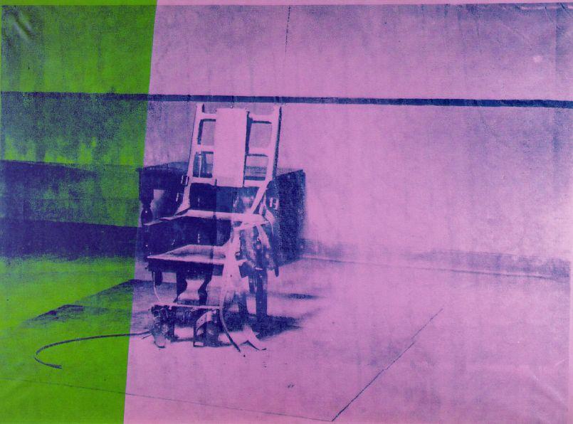 WikiOO.org - Энциклопедия изобразительного искусства - Живопись, Картины  Andy Warhol - большой электрическая стул