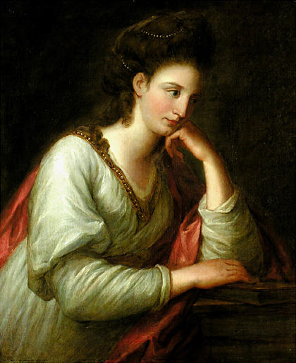 WikiOO.org - 백과 사전 - 회화, 삽화 Angelica Kauffman (Maria Anna Angelika) - Portrait of Mme Latouce