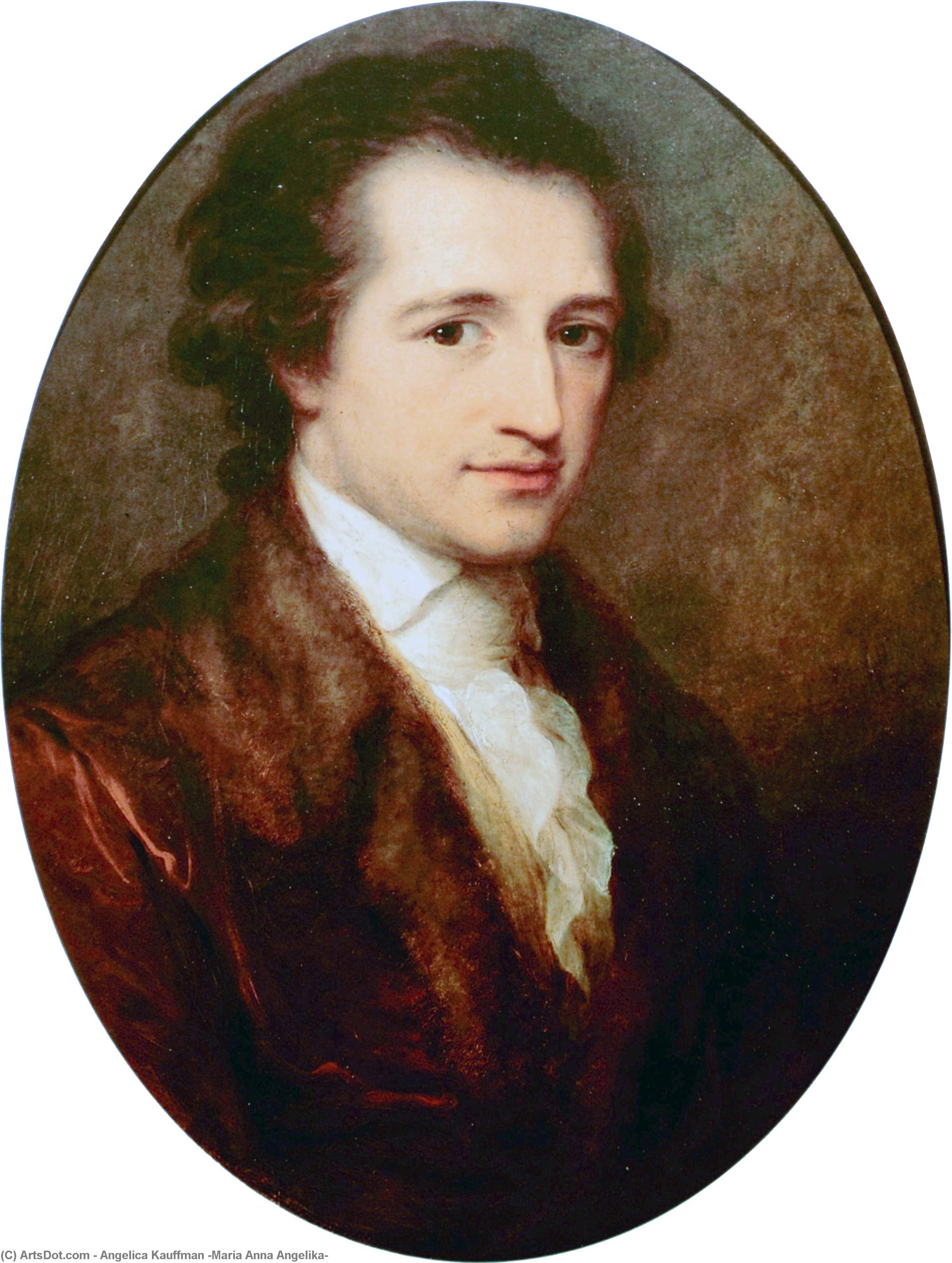 WikiOO.org - Encyclopedia of Fine Arts - Maalaus, taideteos Angelica Kauffman (Maria Anna Angelika) - Johann Wolfgang von Goethe