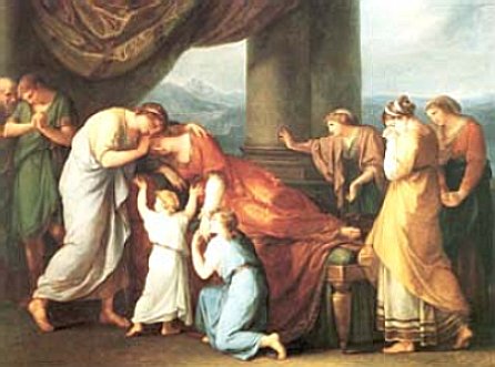 Wikioo.org - The Encyclopedia of Fine Arts - Painting, Artwork by Angelica Kauffman (Maria Anna Angelika) - Alcestis