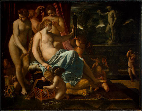 Wikioo.org - The Encyclopedia of Fine Arts - Painting, Artwork by Annibale Carracci - Adorned by the Graces