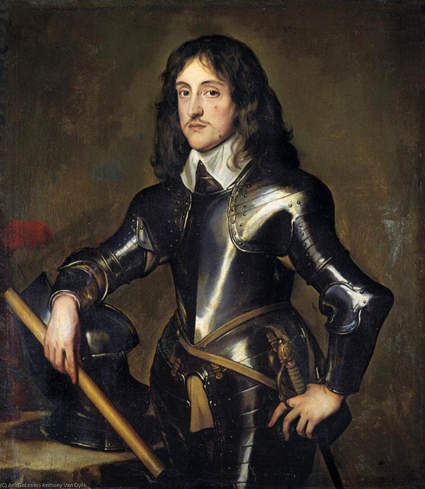 Wikioo.org - The Encyclopedia of Fine Arts - Painting, Artwork by Anthony Van Dyck - Portrait of Prince Charles Louis, Elector Palatine