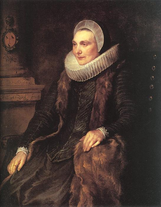 WikiOO.org - Encyclopedia of Fine Arts - Maalaus, taideteos Anthony Van Dyck - Maria Bosschaerts, Wife of Adriaen Stevens