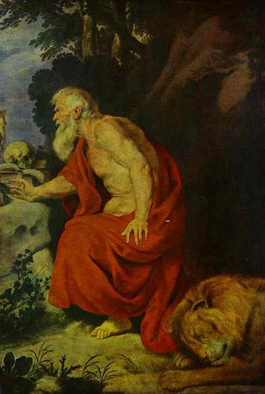 Wikioo.org – L'Enciclopedia delle Belle Arti - Pittura, Opere di Anthony Van Dyck - san girolamo