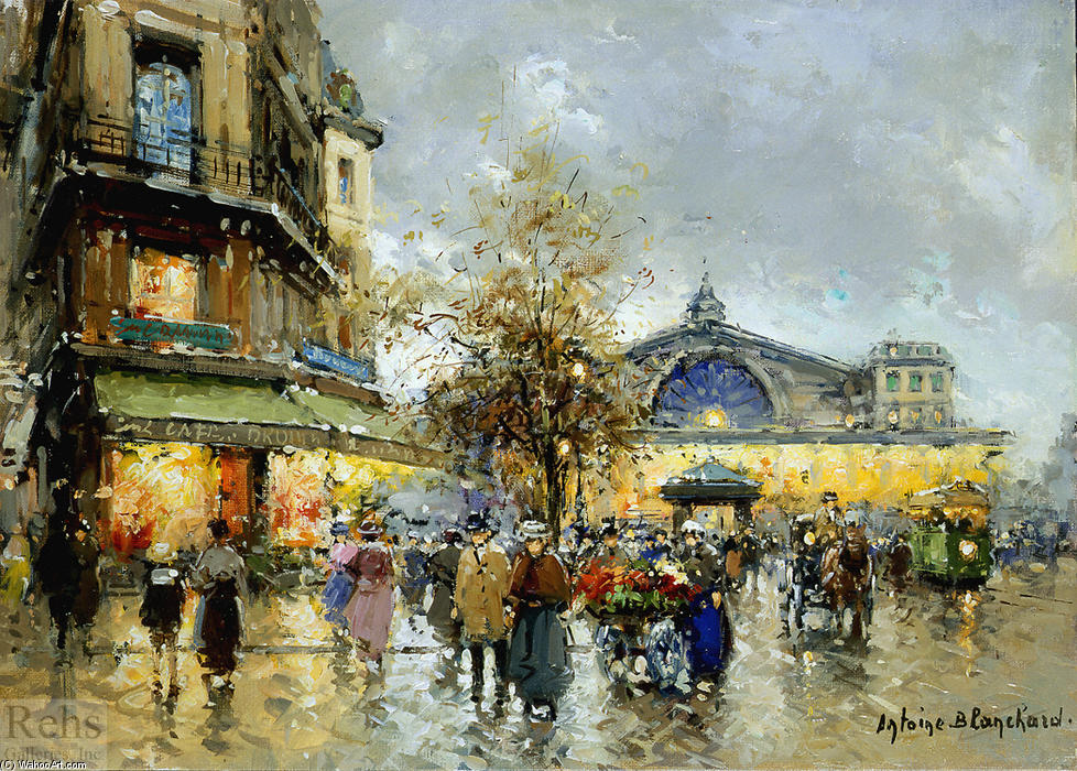Wikioo.org - The Encyclopedia of Fine Arts - Painting, Artwork by Antoine Blanchard (Marcel Masson) - Gare de Lest