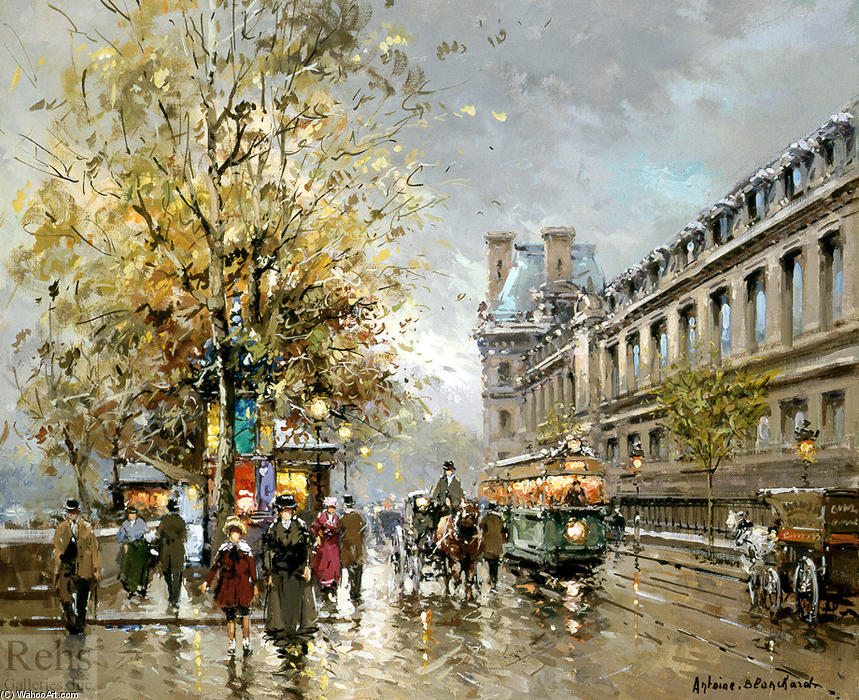 Wikioo.org - The Encyclopedia of Fine Arts - Painting, Artwork by Antoine Blanchard (Marcel Masson) - Porte St. Denis (8)