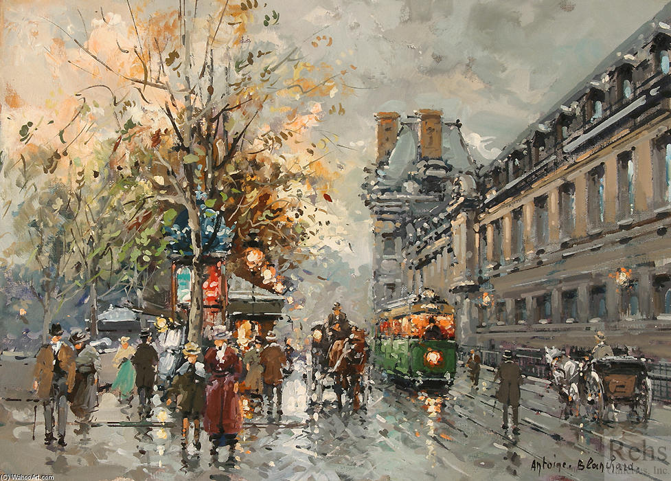 Wikioo.org - The Encyclopedia of Fine Arts - Painting, Artwork by Antoine Blanchard (Marcel Masson) - Porte St. Denis (11)