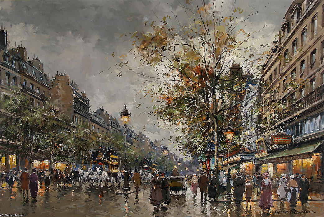 Wikioo.org - The Encyclopedia of Fine Arts - Painting, Artwork by Antoine Blanchard (Marcel Masson) - Theatre des Varietes Large