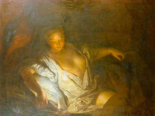 Wikioo.org – La Enciclopedia de las Bellas Artes - Pintura, Obras de arte de Antoine Pesne - Nocturno