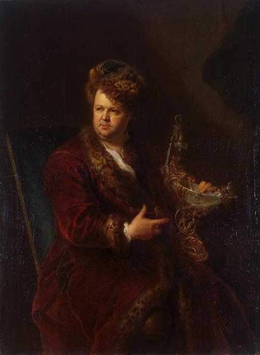 Wikioo.org - The Encyclopedia of Fine Arts - Painting, Artwork by Antoine Pesne - Portrait of Johann Melchior Dinglinger