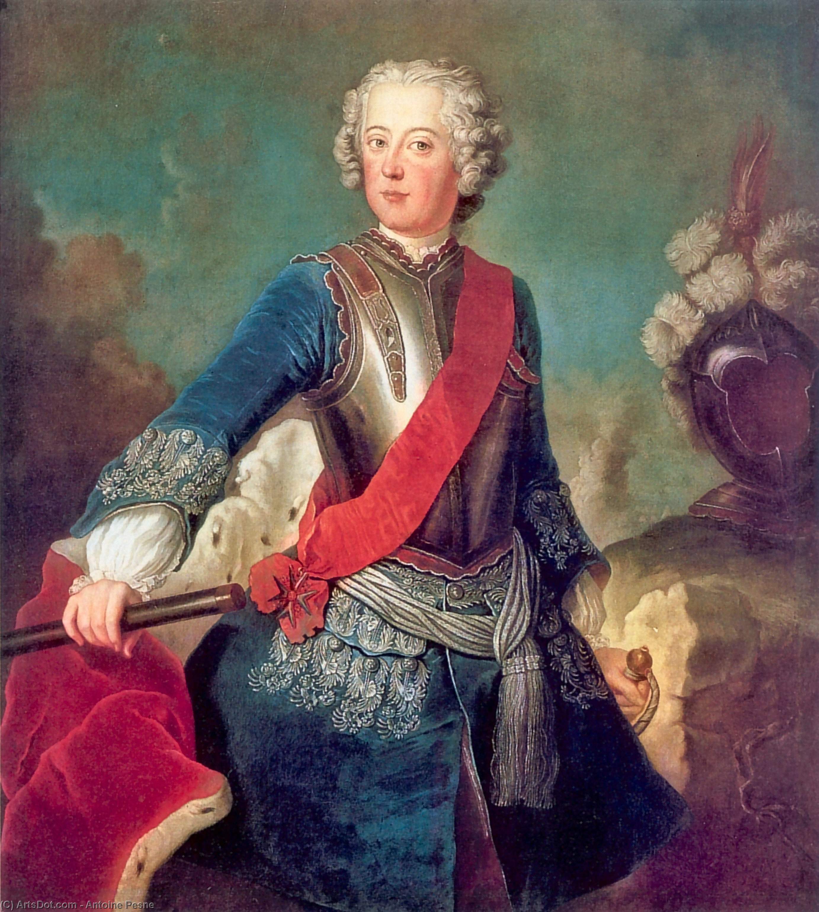 Wikioo.org - The Encyclopedia of Fine Arts - Painting, Artwork by Antoine Pesne - Frederick the Great