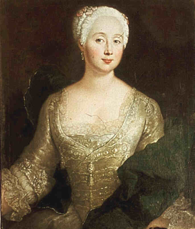 Wikioo.org - The Encyclopedia of Fine Arts - Painting, Artwork by Antoine Pesne - Louise Eleonore von Wreech