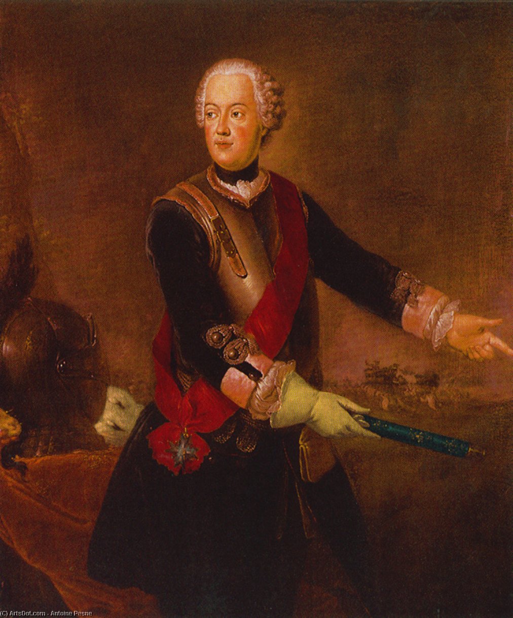 Wikioo.org - The Encyclopedia of Fine Arts - Painting, Artwork by Antoine Pesne - Prince Augustus William of Prussia