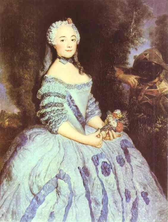 WikiOO.org - אנציקלופדיה לאמנויות יפות - ציור, יצירות אמנות Antoine Pesne - The Actress Babette Cochois