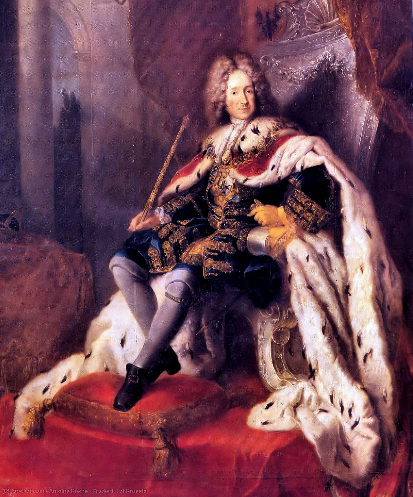 WikiOO.org - Енциклопедия за изящни изкуства - Живопис, Произведения на изкуството Antoine Pesne - Frederik I of Prussia