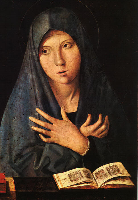 Wikioo.org - The Encyclopedia of Fine Arts - Painting, Artwork by Antonello Di Giovanni Di Antonio (Antonello Da Messina) - Virgin of the Annunciation