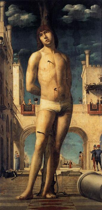 WikiOO.org - Enciklopedija likovnih umjetnosti - Slikarstvo, umjetnička djela Antonello Di Giovanni Di Antonio (Antonello Da Messina) - St Sebastian