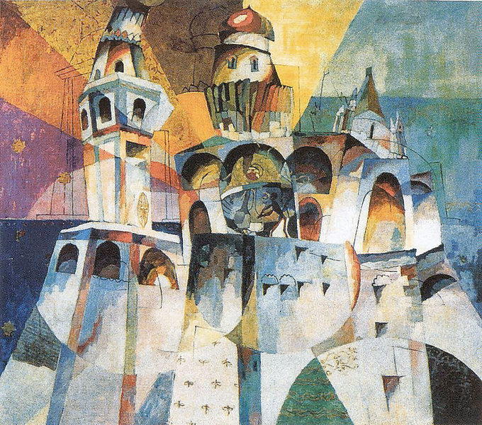 Wikioo.org - The Encyclopedia of Fine Arts - Painting, Artwork by Aristarkh Vasilevich Lentulov - Bells. Ivan the Great Bell
