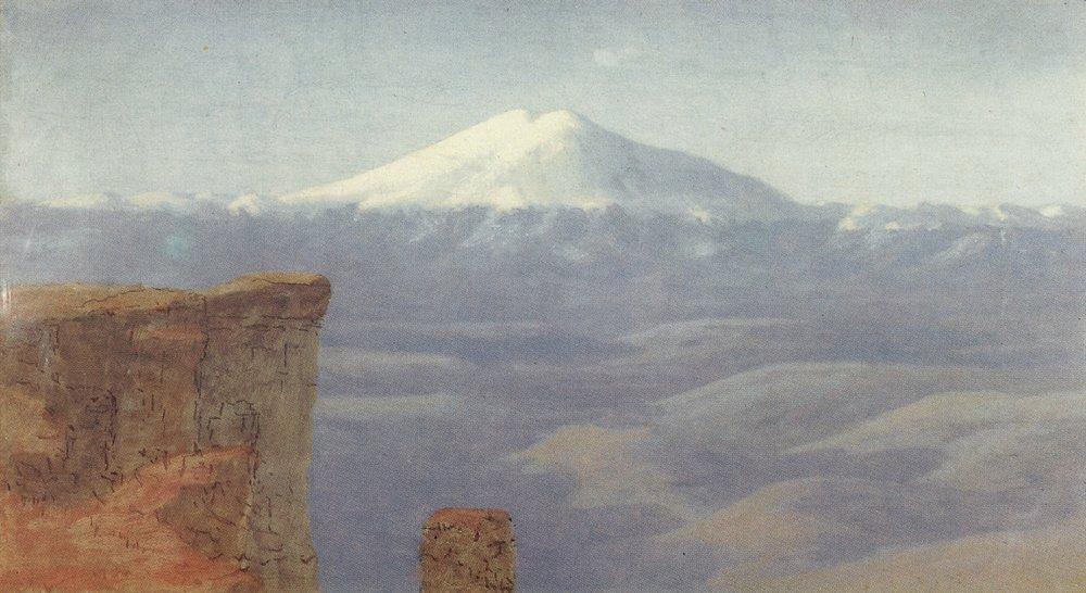 WikiOO.org - אנציקלופדיה לאמנויות יפות - ציור, יצירות אמנות Arkhip Ivanovich Kuinji - Fog in the mountains. Caucasus