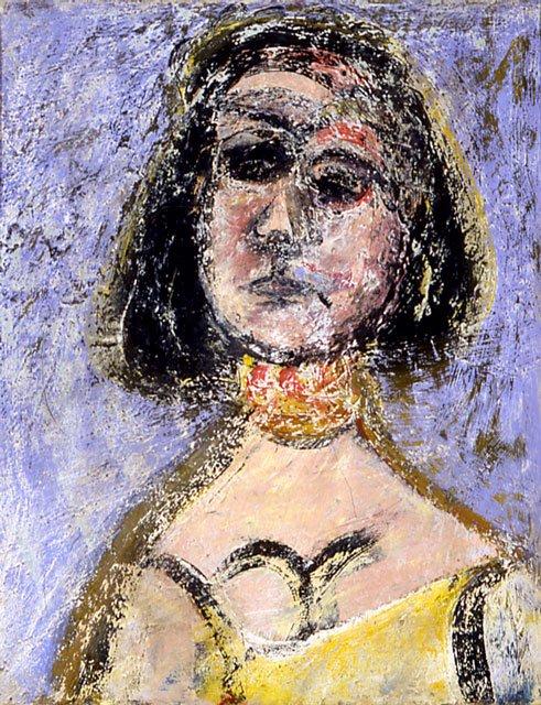 Wikioo.org - สารานุกรมวิจิตรศิลป์ - จิตรกรรม Arshile Gorky - Woman with Necklace Marquette