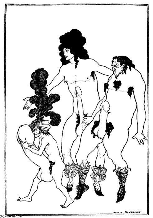 Wikioo.org - The Encyclopedia of Fine Arts - Painting, Artwork by Aubrey Vincent Beardsley - The Lacedaemonian Ambassadors