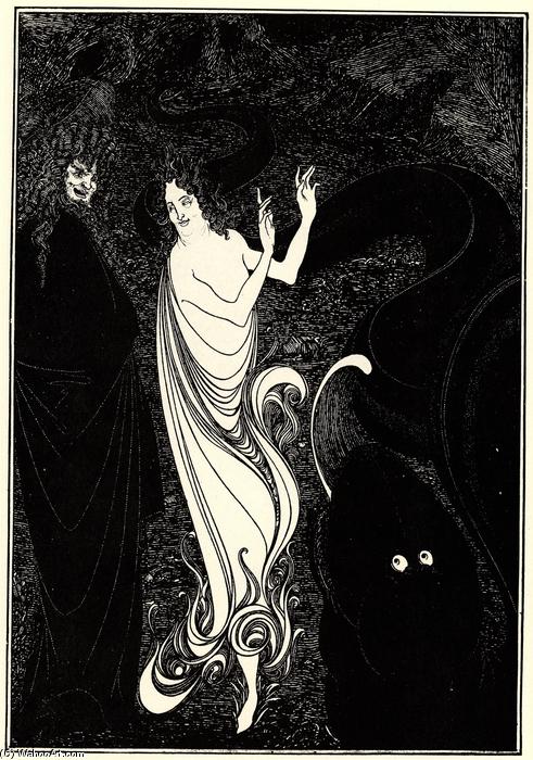 Wikioo.org - The Encyclopedia of Fine Arts - Painting, Artwork by Aubrey Vincent Beardsley - Third tableau