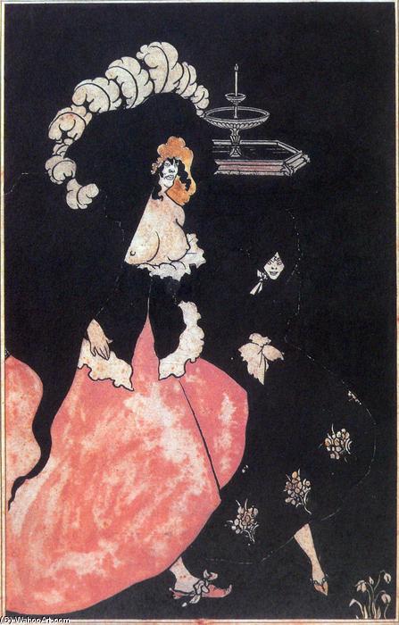Wikioo.org - The Encyclopedia of Fine Arts - Painting, Artwork by Aubrey Vincent Beardsley - Messalina returning home