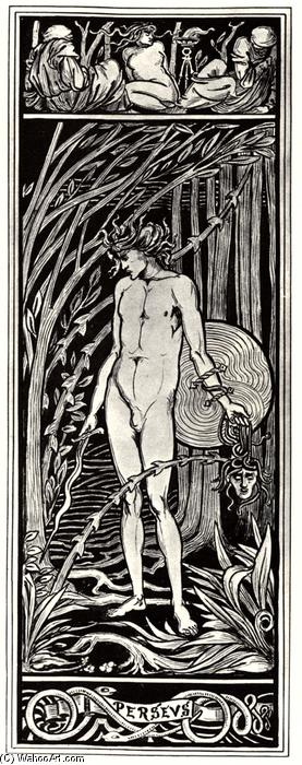 WikiOO.org - Encyclopedia of Fine Arts - Maalaus, taideteos Aubrey Vincent Beardsley - Perseus