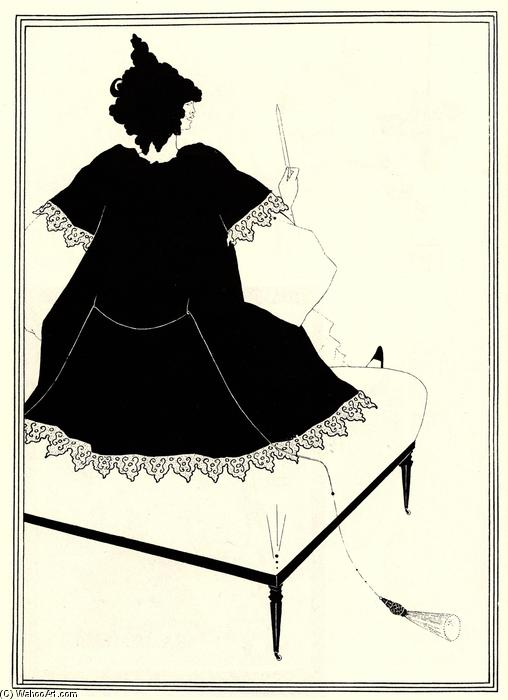 Wikioo.org - The Encyclopedia of Fine Arts - Painting, Artwork by Aubrey Vincent Beardsley - Salome on Settle