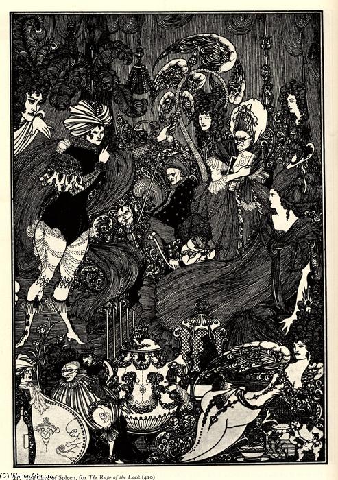 WikiOO.org - Encyclopedia of Fine Arts - Malba, Artwork Aubrey Vincent Beardsley - The Cave of Spleen