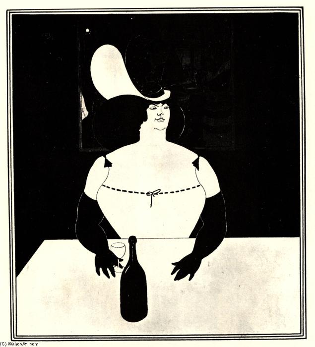 WikiOO.org - Enciklopedija dailės - Tapyba, meno kuriniai Aubrey Vincent Beardsley - The Fat Woman