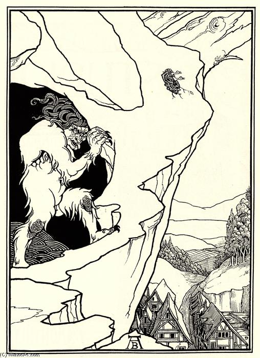 Wikioo.org - The Encyclopedia of Fine Arts - Painting, Artwork by Aubrey Vincent Beardsley - The Landslip