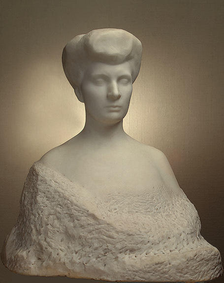 WikiOO.org - Encyclopedia of Fine Arts - Lukisan, Artwork François Auguste René Rodin - Portrait of Varvara Yeliseyeva