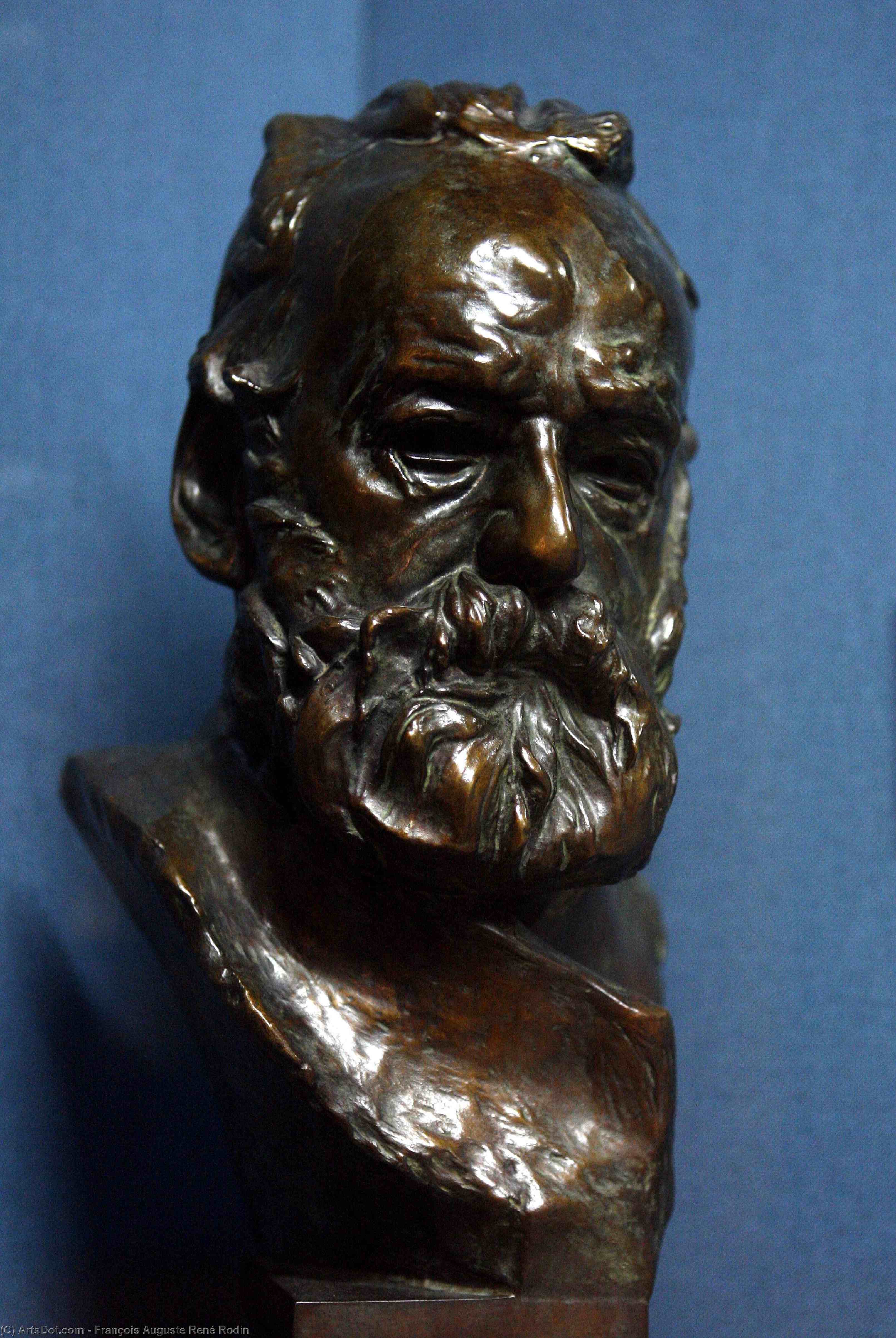 Wikioo.org - The Encyclopedia of Fine Arts - Painting, Artwork by François Auguste René Rodin - Bust of Victor Hugo