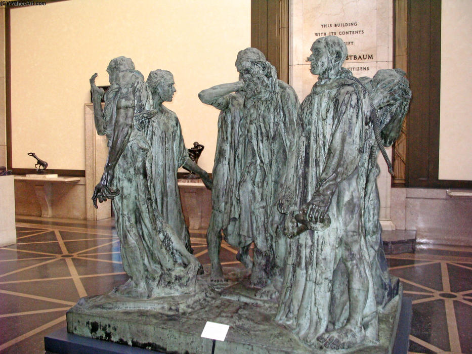 Wikioo.org – L'Enciclopedia delle Belle Arti - Pittura, Opere di François Auguste René Rodin - I borghesi di Calais