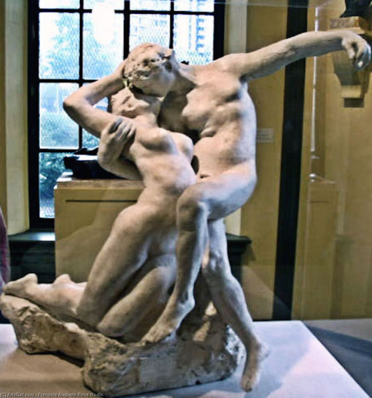 Wikioo.org – La Enciclopedia de las Bellas Artes - Pintura, Obras de arte de François Auguste René Rodin - La Eterna Primavera beso