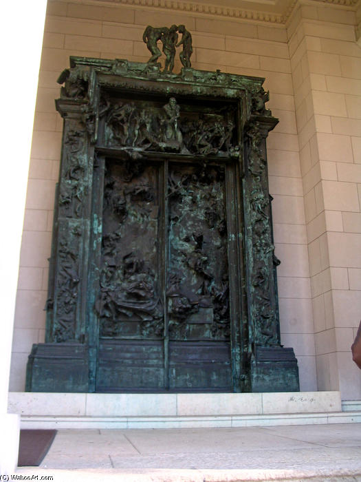 WikiOO.org - Encyclopedia of Fine Arts - Lukisan, Artwork François Auguste René Rodin - The Gates of Hell