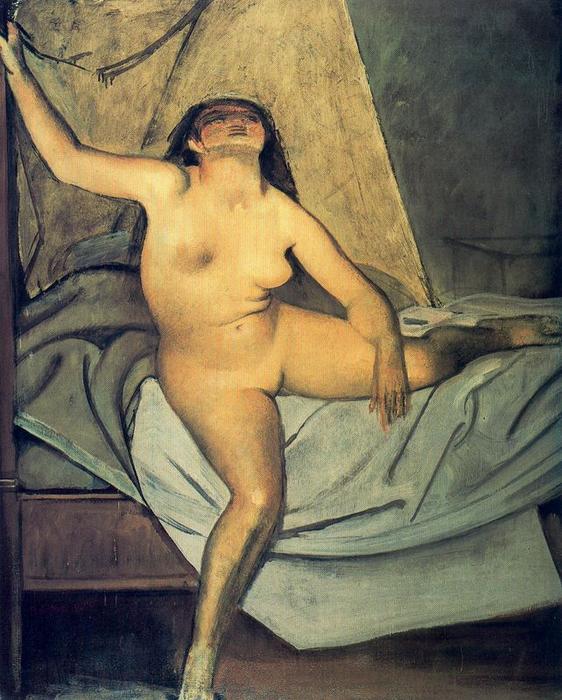 WikiOO.org - Encyclopedia of Fine Arts - Maleri, Artwork Balthus (Balthasar Klossowski) - Getting Up