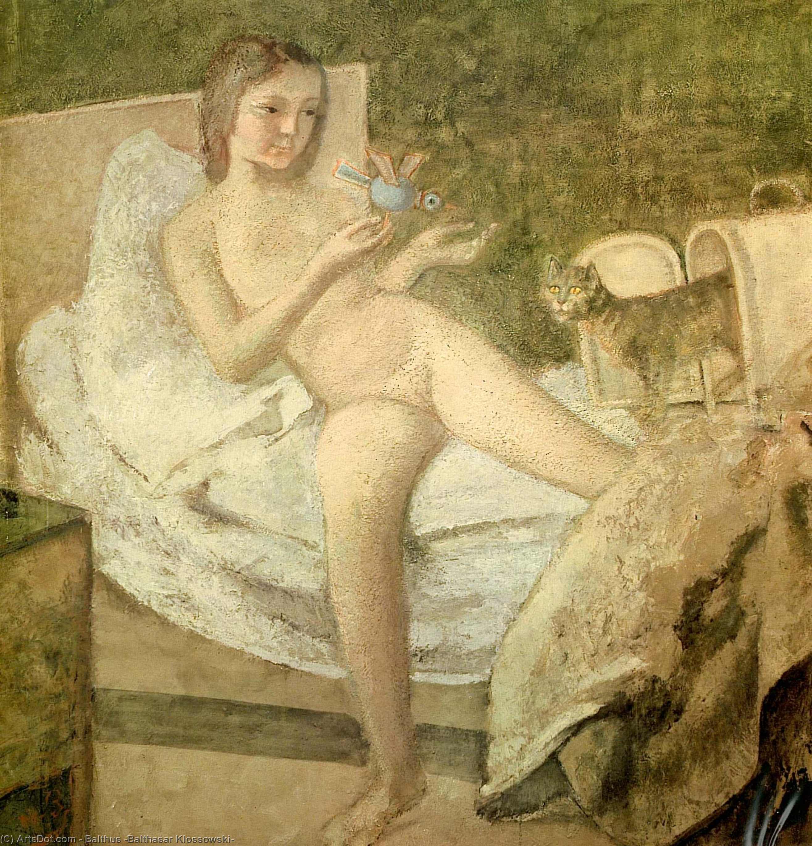 WikiOO.org - Encyclopedia of Fine Arts - Maľba, Artwork Balthus (Balthasar Klossowski) - Getting Up